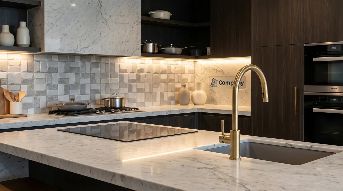 מטבח ואמבטיה מעוצבים עם כלים סניטריים יוקרתיים